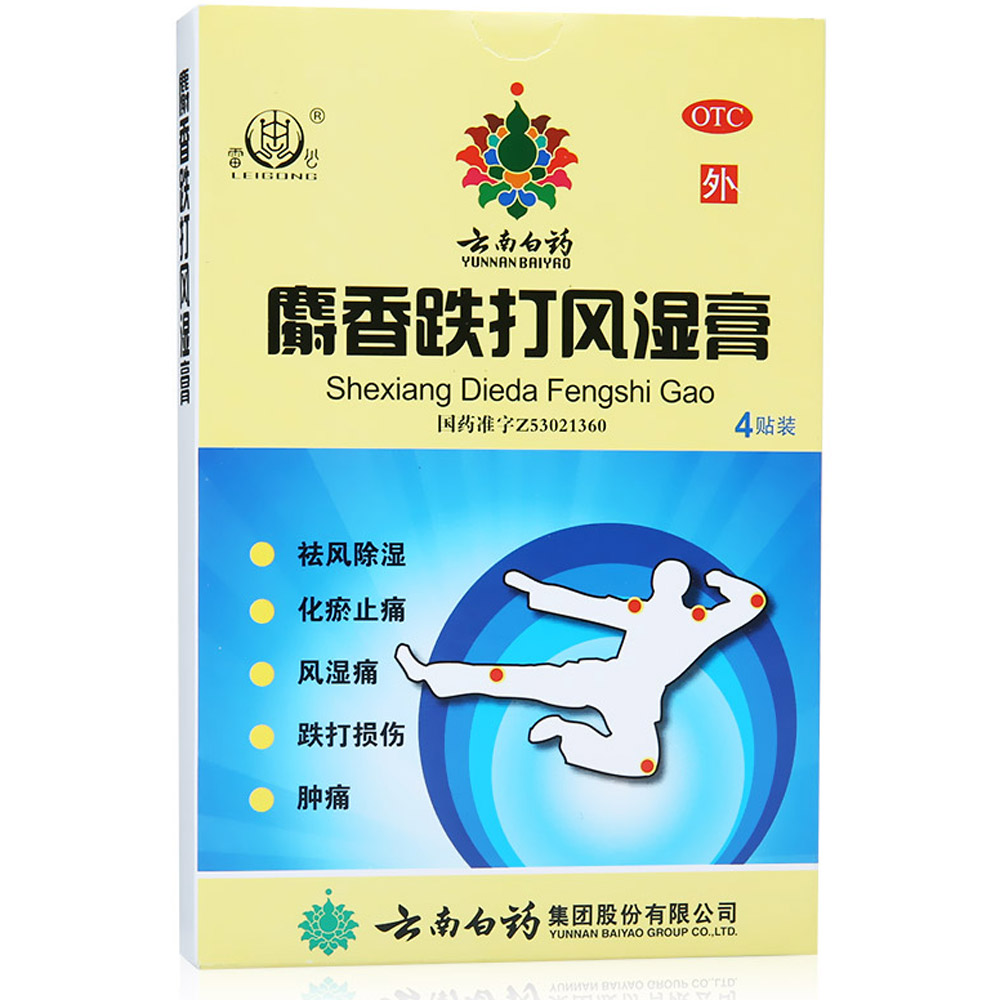 麝香跌打风湿膏(雷公)