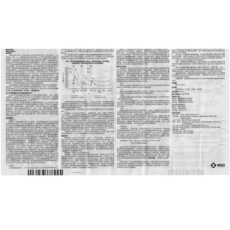 磷酸西格列汀片（捷诺维）