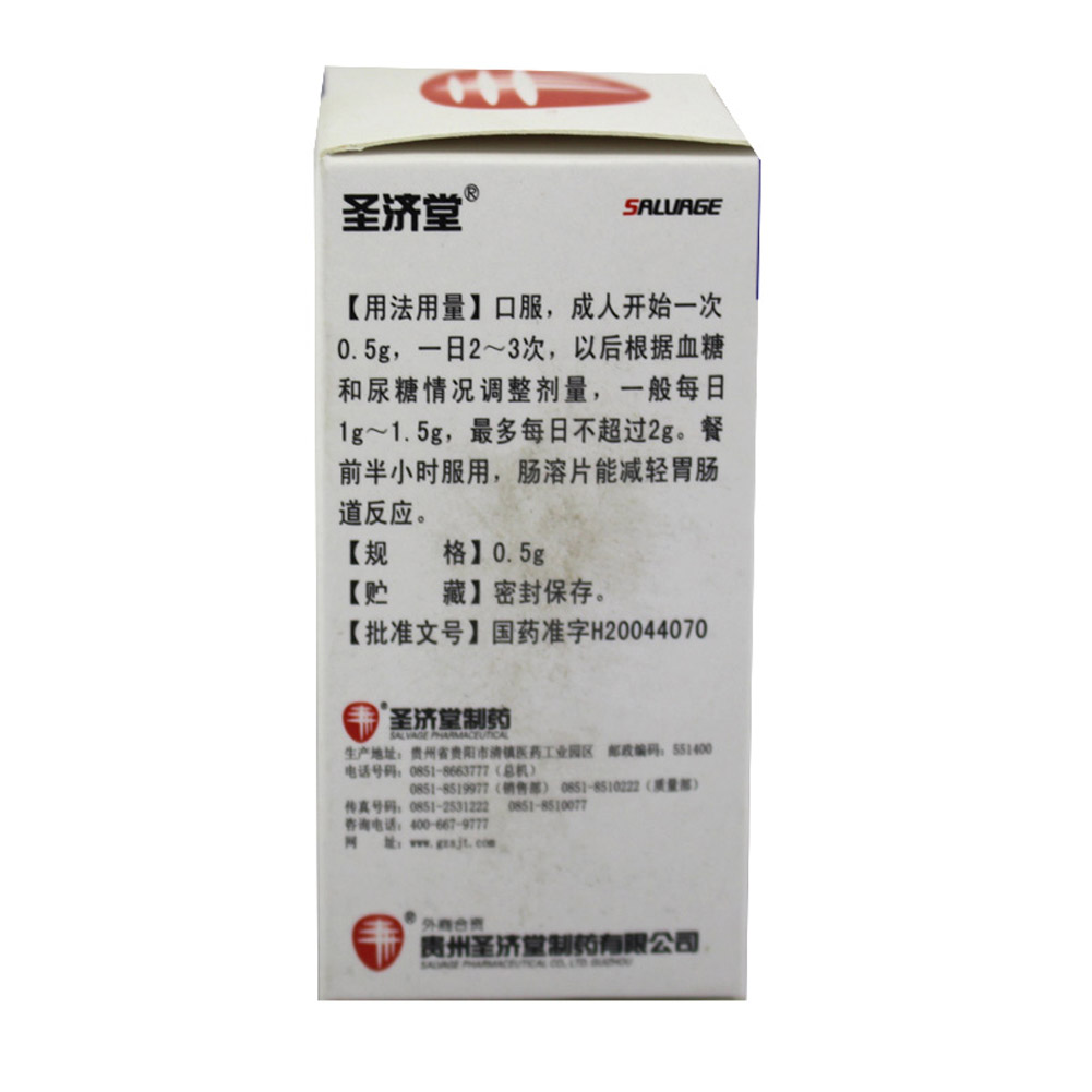 盐酸二甲双胍肠溶片(圣特)